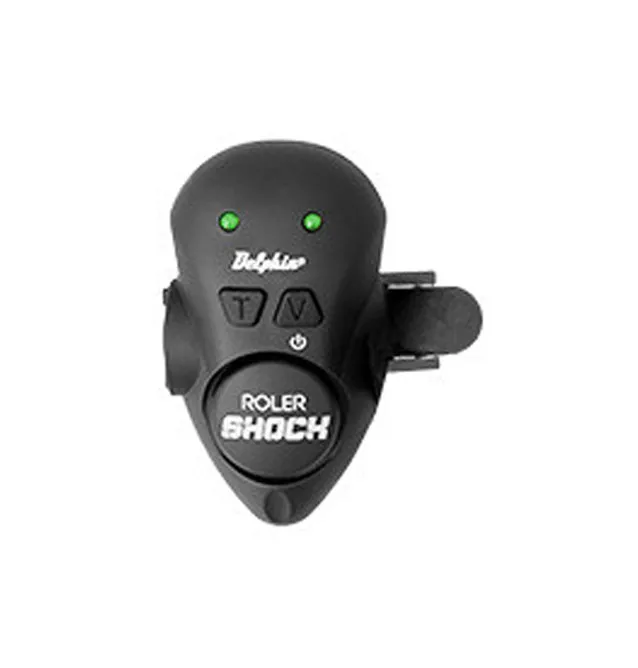 Delphin Roler Shock Wels-Funkbissanzeiger Grün Vibrationsbissanzeiger Cat Alarm-Bissanzeiger & Bobbins-JJ-Fishing
