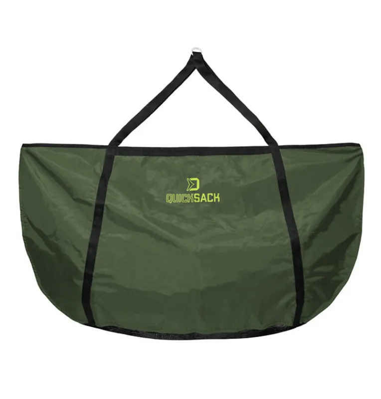 Delphin QuickSack Wiegeschlinge 95cm x 60cm mit Transporttasche Grün Weighting Sling-Abhakmatten & Wiegeschlingen-JJ-Fishing