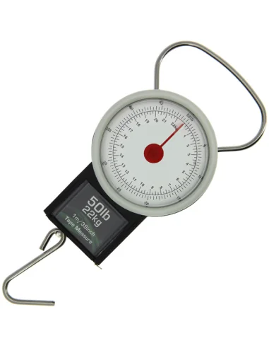 NGT Small Scale with Tape Measure 22kg / 50lb Angelwaage Analoge Waage-Abhakmatten & Wiegeschlingen-JJ-Fishing