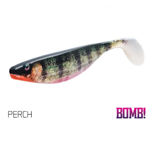 Delphin Bomb! Hypno Gummiköder 3 Stück 9cm 3D Perch-Gummifische / Gummiköder-JJ-Fishing