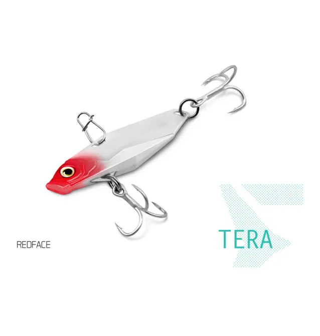 Delphin Tera Vibra-Köder 12g Hakengröße 8 Redface Vibrations Wobbler / Blinker-Blinker / Spinnköder-JJ-Fishing