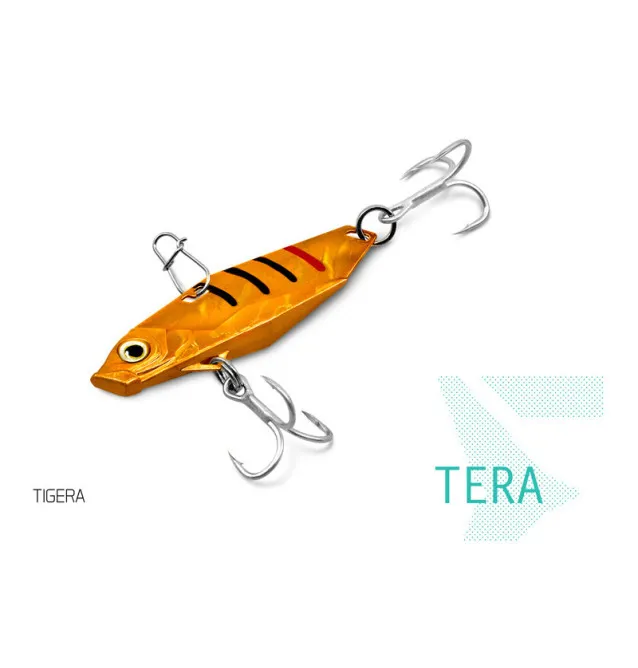 Delphin TERA Vibra-Köder Vibrations Wobbler / Blinker 12g TIGERA Größe 8-Turn signals / spinning baits-JJ-Fishing