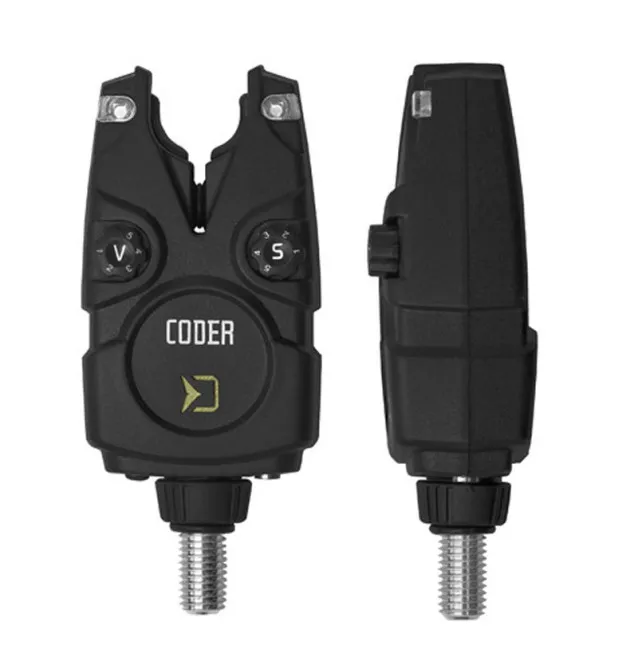 Delphin Coder 4+1 Funk-Bissanzeiger Set inklusive Transportkoffer Multi Color Bite Alarm-Bissanzeiger & Bobbins-JJ-Fishing