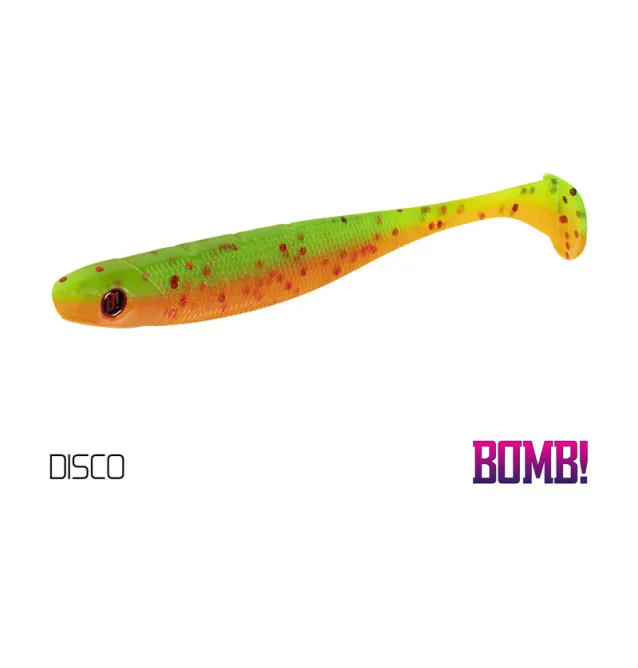 Delphin Bomb! Rippa Gummiköder 5 Stück 10cm 3D Disco-Gummifische / Gummiköder-JJ-Fishing