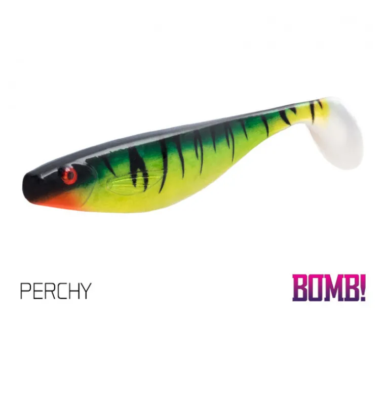 Delphin Bomb! Hypno Gummiköder 2 Stück 13cm 3D Perchy-Gummifische / Gummiköder-JJ-Fishing
