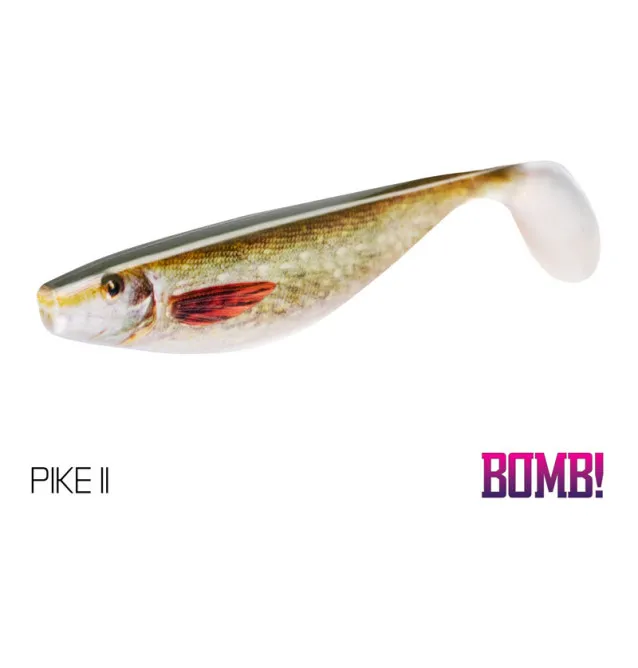 Delphin Bomb! Hypno Gummiköder 2 Stück 13cm 3D Pike II-Gummifische / Gummiköder-JJ-Fishing