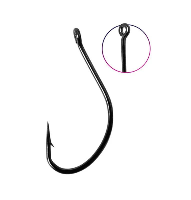 Delphin Bomb! Haken D-Shot 10 Stück 1/0 Offset Angelhaken-Hook & Co-JJ-Fishing