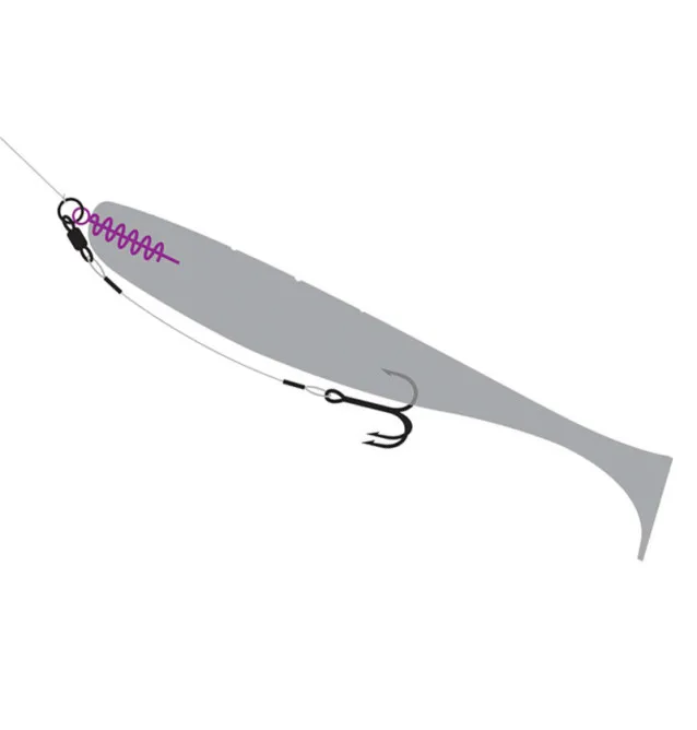 Delphin Bomb! Twisto ScrewLock M Gummifisch-Halter 10 Stück-Swivels-JJ-Fishing