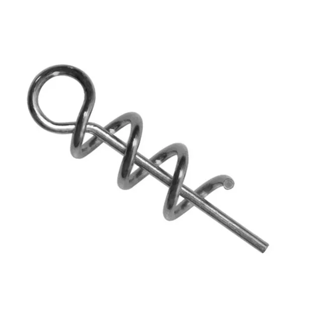 Delphin Bomb! Twisto ScrewLock L Gummifisch-Halter 10 Stück-Swivels-JJ-Fishing