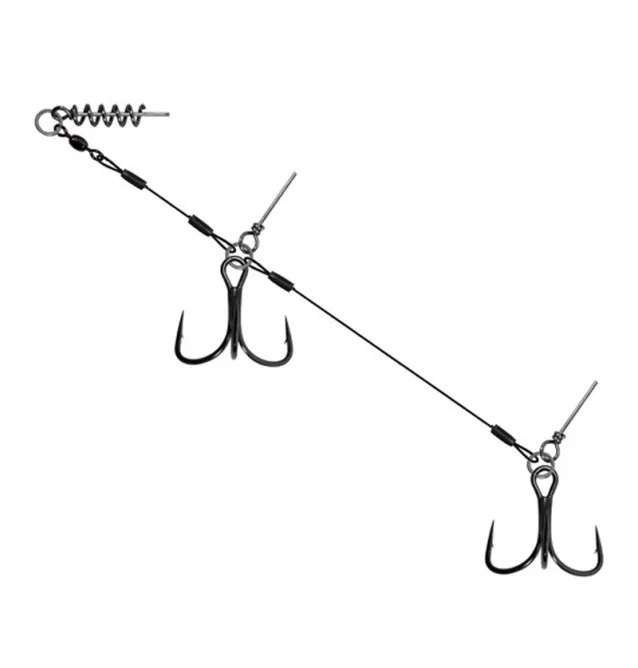 Delphin Bomb! Twisto MultiTrap 1 Stück Hakengröße 1 Länge 10cm Tragkraft 16kg Zusatzdrillings System-Hook & Co-JJ-Fishing