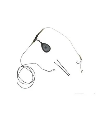 Free Fall Leadclip System 70g Ready Rig mit Vorfach und Blei-Vorfächer-JJ-Fishing
