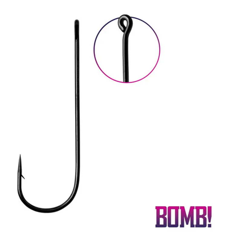 Delphin bomb! Cheburashka Single Hook 5pcs Size 5/0 Barbed Fishing Hook-Hook & Co-JJ-Fishing