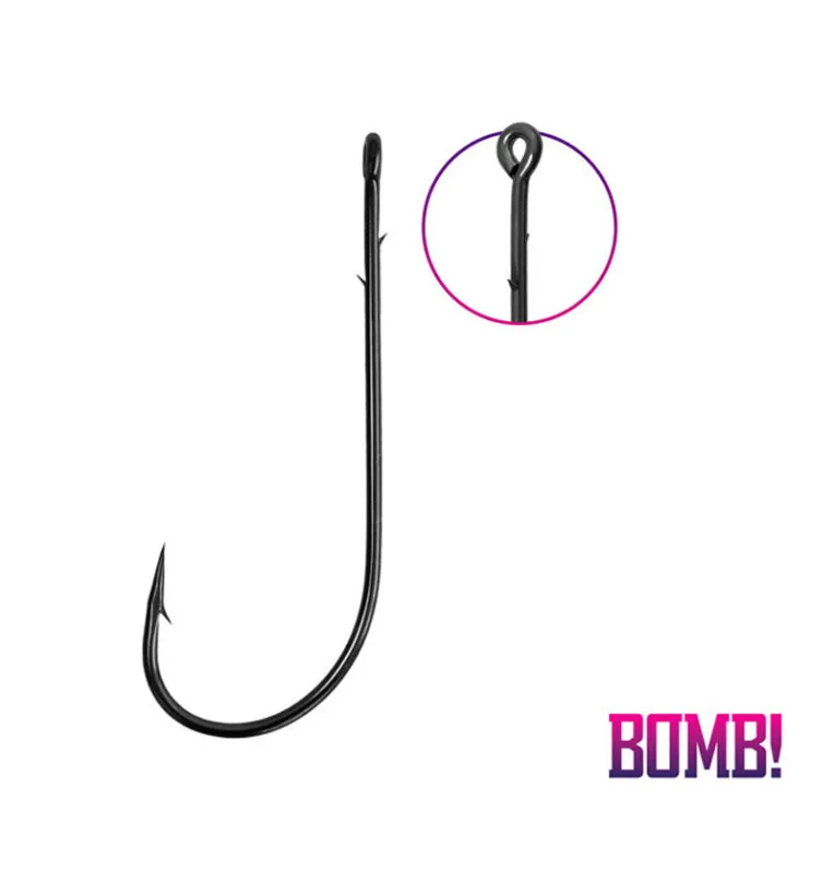 Delphin Bomb! Cheburashka X-Barb Einzelhaken 5 Stück Größe 5/0 Barbed Raubfischhaken-Hook & Co-JJ-Fishing