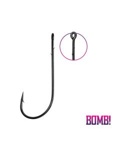 Delphin Bomb! Cheburashka X-Barb Einzelhaken 5 Stück Größe 1/0 Barbed Raubfischhaken-Hook & Co-JJ-Fishing 2