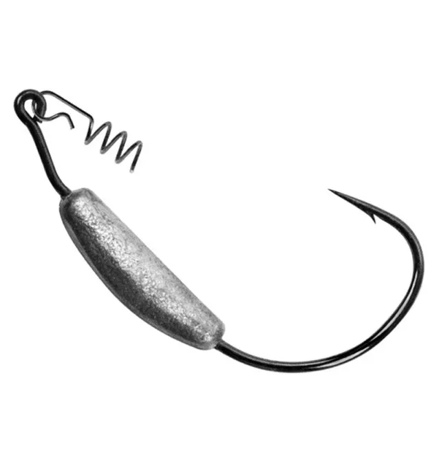 Delphin Bomb! HeavyShank Haken 5 Stück Gewicht 10g Größe 5/0 Offset Raubfischhaken-Hook & Co-JJ-Fishing