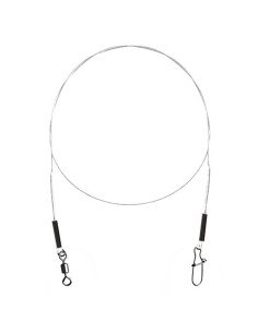 Delphin Bomb! Fluorocarbon Vorfach mit Wirbel und Karabiner 2 Stück Länge 20cm Tragkraft 7kg Vorfächer-Vorfachmaterial & Mont...