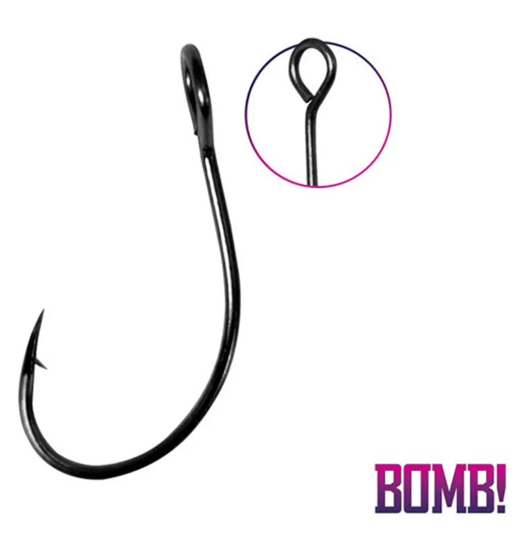 Delphin Bomb! HardLure Einzelhaken 10 Stück Größe 8 Barbed-Hook & Co-JJ-Fishing
