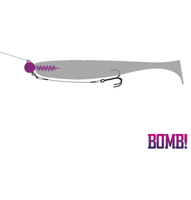 Delphin Bomb! Twisto Jiger 3 Stück Gewicht 30g Jig Head-Hook & Co-JJ-Fishing