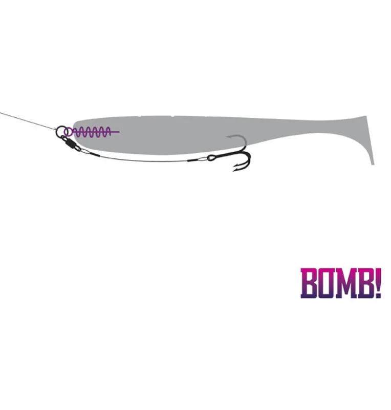 Delphin Bomb! Twisto O-Lock 5 Stück Snap-Vorfachmaterial & Montage-Zubehör-JJ-Fishing