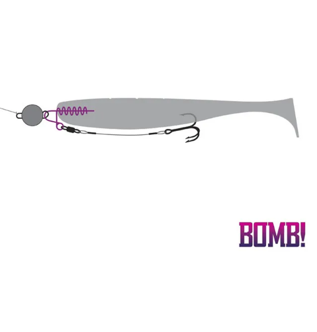 Delphin Bomb! Twisto D-Lock 5 Stück Snap-Vorfachmaterial & Montage-Zubehör-JJ-Fishing