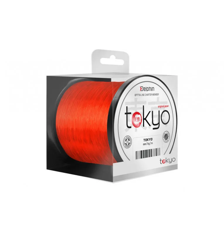 Delphin Tokyo Mono Line Orange 600m 0,26mm 12lb/5,4kg monofile Angelschnur-Schnüre-JJ-Fishing