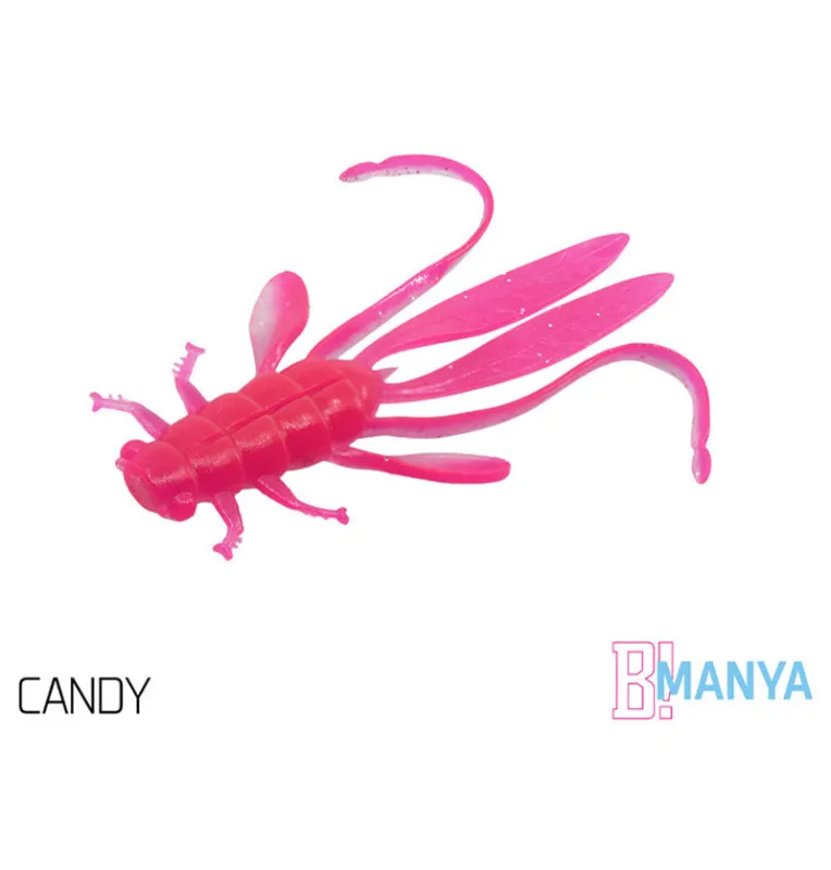Delphin Manya Nymfa UVs 5 Stück Länge 10,5cm Candy Active Salted Gummiköder-Gummifische / Gummiköder-JJ-Fishing