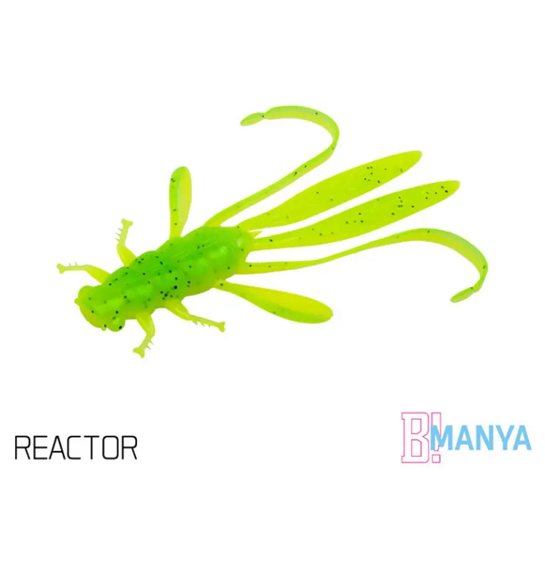 Delphin Manya Nymfa UVs 5 Stück Länge 10,5cm Reactor Active Salted Gummiköder-Gummifische / Gummiköder-JJ-Fishing