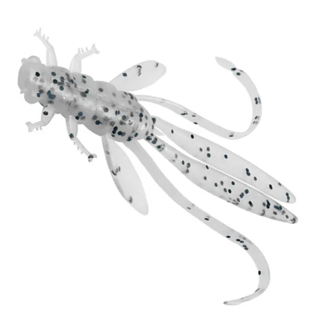 Delphin Manya Nymfa UVs 5 Stück Länge 10,5cm Pearl Active Salted Gummiköder-Gummifische / Gummiköder-JJ-Fishing