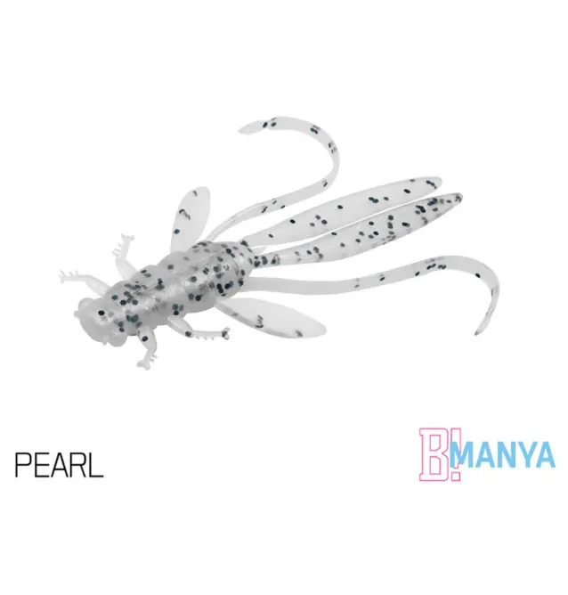 Delphin Manya Nymfa UVs 5 Stück Länge 10,5cm Pearl Active Salted Gummiköder-Gummifische / Gummiköder-JJ-Fishing