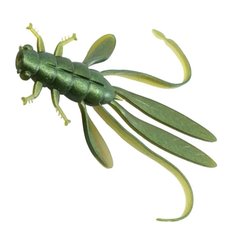 Delphin Manya Nymfa UVs 5 Stück Länge 10,5cm Frogs Active Salted Gummiköder-Gummifische / Gummiköder-JJ-Fishing