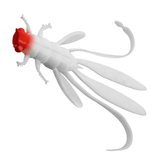 Delphin Manya Nymfa UVs 5 Stück Länge 10,5cm RedFace Active Salted Gummiköder-Gummifische / Gummiköder-JJ-Fishing