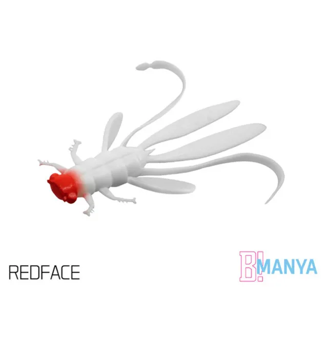 Delphin Manya Nymfa UVs 5 Stück Länge 10,5cm RedFace Active Salted Gummiköder-Gummifische / Gummiköder-JJ-Fishing