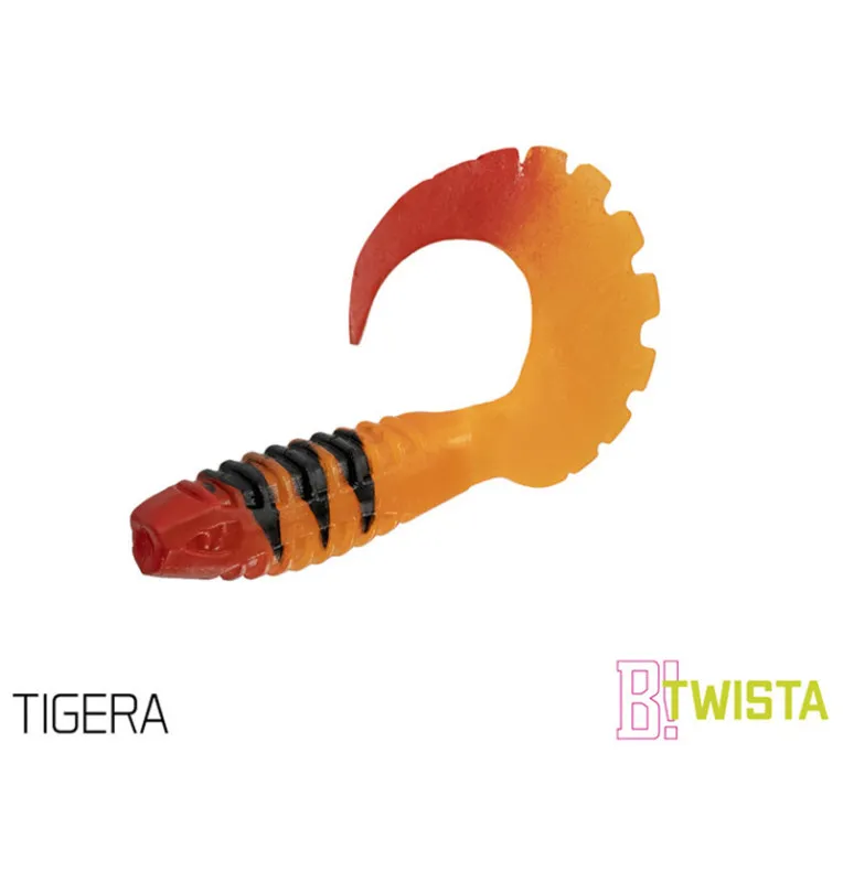 Delphin Twista UVs 5 Stück Länge 10cm Tigera Active Salted Gummiköder-Gummifische / Gummiköder-JJ-Fishing