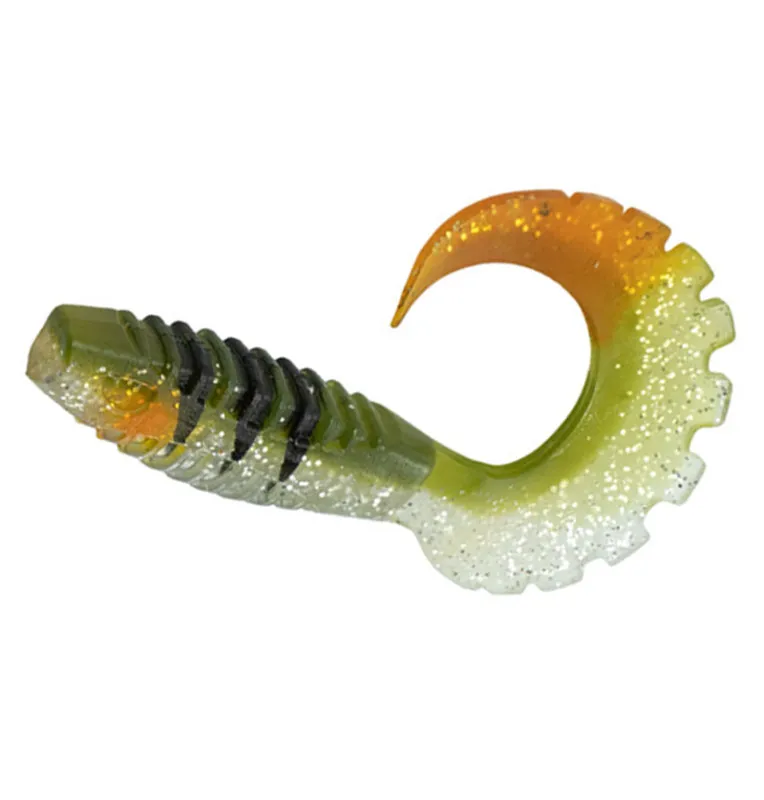 Delphin Twista UVs 5 Stück Länge 10cm Agresor Active Salted Gummiköder-Gummifische / Gummiköder-JJ-Fishing