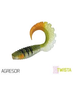 Delphin Twista UVs 5 Stück Länge 10cm Agresor Active Salted Gummiköder-Gummifische / Gummiköder-JJ-Fishing 2