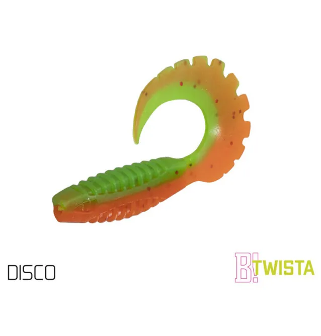 Delphin Twista UVs 5 Stück Länge 10cm Disco Active Salted Gummiköder-Gummifische / Gummiköder-JJ-Fishing