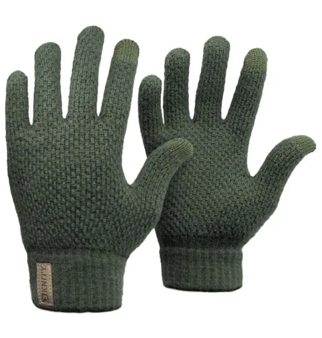 Delphin Knity Strickhandschuhe Unisize mit Handy Touch-Masken, Handschuhe & Co-JJ-Fishing