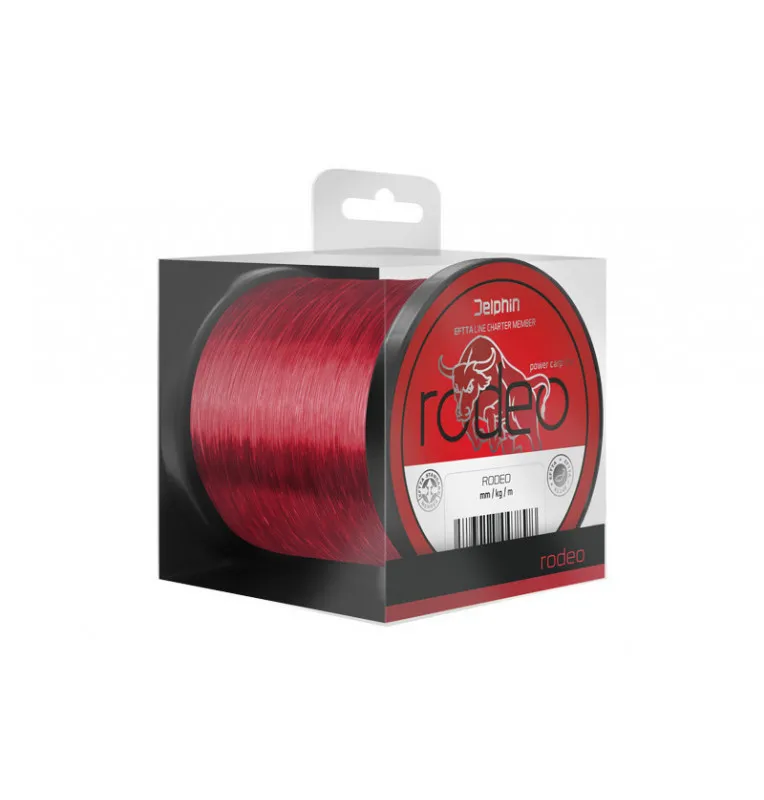 Delphin Rodeo Red Mono Line 1100m 0,35mm 23lb/10,4kg Monofile Angelschnur-Schnüre-JJ-Fishing