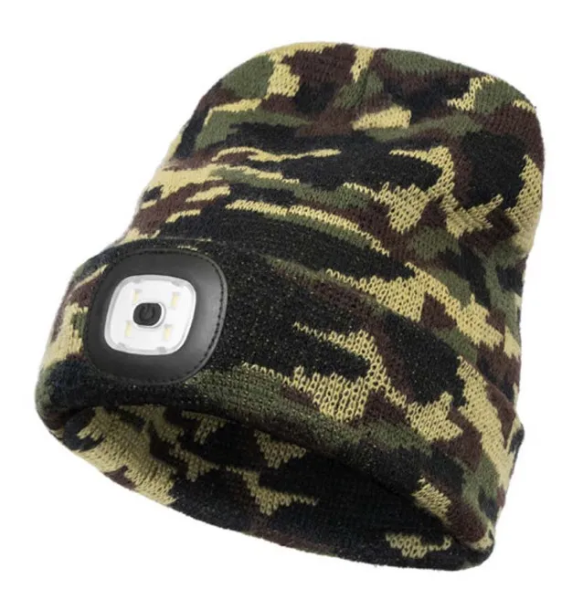 Delphin CamouLed Winter Hat Unisize Hood with Lighting-Caps & hoods-JJ-Fishing