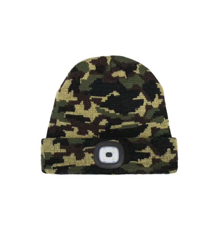 Delphin CamouLed Wintermütze Unisize Haube mit Beleuchtung-Kappen & Hauben-JJ-Fishing