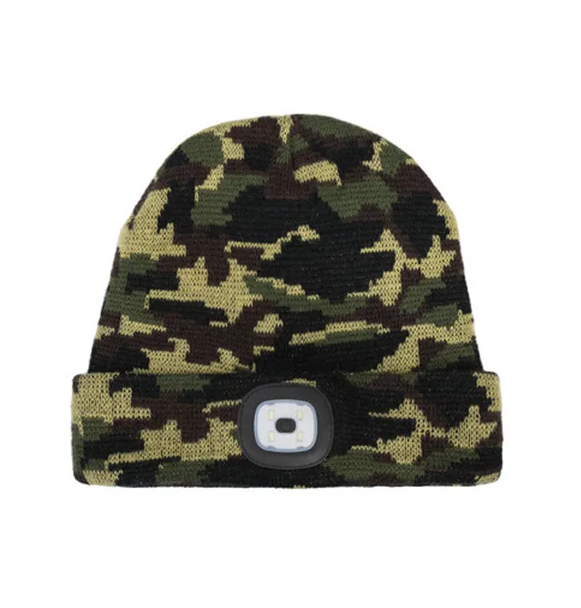 Delphin CamouLed Wintermütze Unisize Haube mit Beleuchtung-Kappen & Hauben-JJ-Fishing