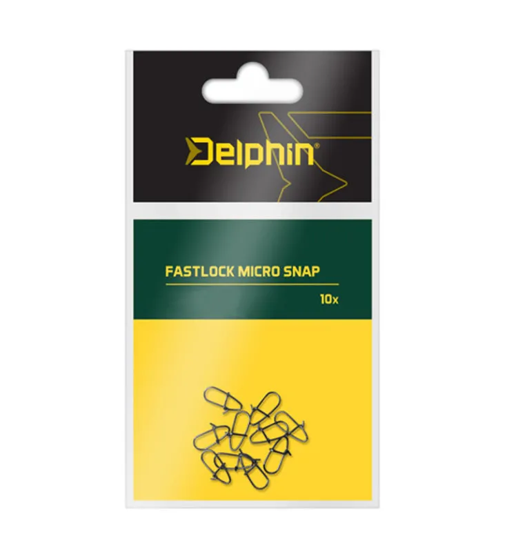 Delphin Fastlock Micro Snap S 10 Stück 4kg Tragkraft Schnellwechsel Wirbel-Swivels-JJ-Fishing