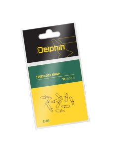 Delphin Fastlock Snap C-01 BN/1 10 Stück Schnellverschluss Clip-Swivels-JJ-Fishing 2