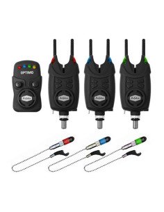 Delphin Optimo 9V 3+3+1 Radio Bite Alarm Complete Set with Pendulum Bite Alarm and Snag Ears Bite Alarm-Bite Alarms & Bobbins...