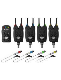 Delphin Optimo 9V 4+4+1 Funkbissanzeiger Komplettset mit Pendelbissanzeiger und Snag Ears Bite Alarm-Bissanzeiger & Bobbins-J...