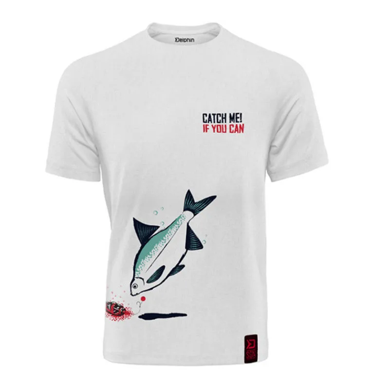 Delphin T-Shirt Catch me! Brachse King Size Größe 4XL Feeder Angelbekleidung-Hoodie, Shirts, Jacken & Co-JJ-Fishing