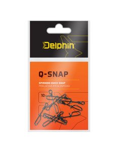 Delphin Q-Snap S 10 Stück Wirbel und Snaps Karabiner-Swivels-JJ-Fishing 2
