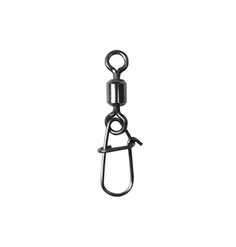 Delphin Rolling Swivel with Micro Snap 10 Stück Größe 8 Karabiner Wirbel-Swivels-JJ-Fishing