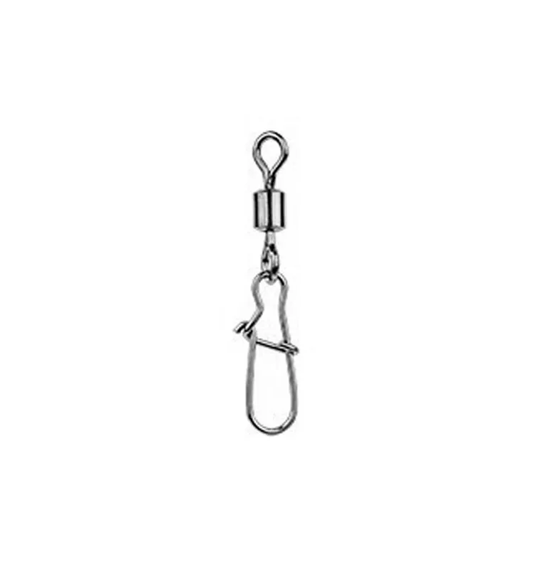 Delphin Rolling Swivel with Fastlock Snap B-01 Größe 12 Karabiner Wirbel-Swivels-JJ-Fishing