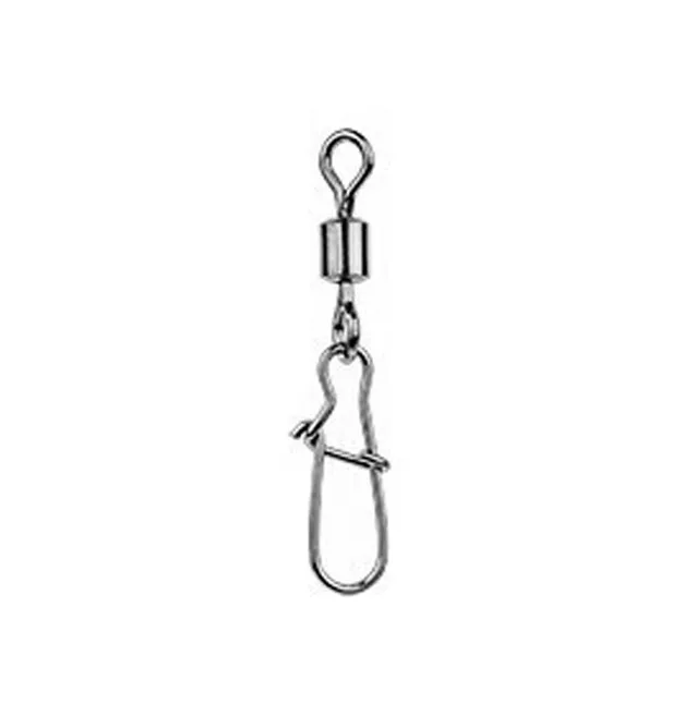 Delphin Rolling Swivel with Fastlock Snap B-01 Größe 12 Karabiner Wirbel-Swivels-JJ-Fishing